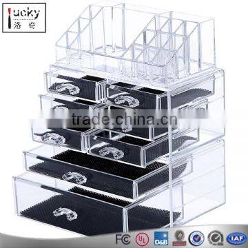 Custom mac makeup organizer lipstic storage case with 5 layer drawer