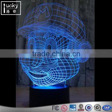 Minions 3D Illusion Lamp,Touch Switches Colorful LED Acrylic Light photo-3