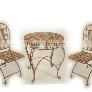 wrought iron bistro set