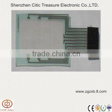 Transparent capacitive touch button screen panel