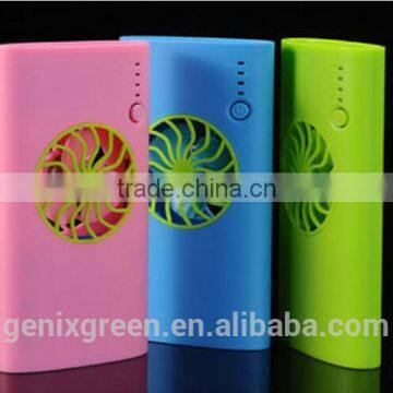 Hot New Products for 2016 Hot Summer Cooling Fan Power Bank 7800mAh Electric Fan Portable Mobile Power Bank in Hot Summer photo-2
