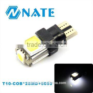 Wholesale High Power Car Led T10 Cob 2Smd 5050 Auto Led Light