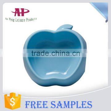 2016 Special Apple Design Big Pet Bowl Plastic Pet Feeder