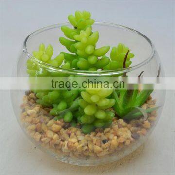 Gift New Arrival Artificial Plant Round Terrarium