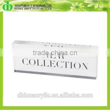 DDB-0117 Trade Assurance Clear Acrylic display Block