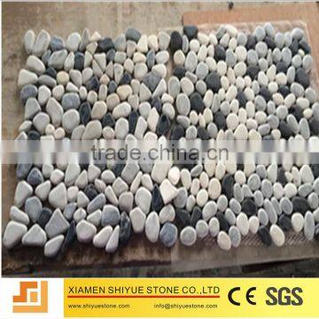 Stone mosaic pebble stone floor mat