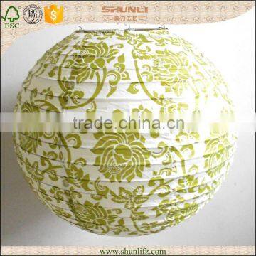 new year decoration hanging round rice paper lantern