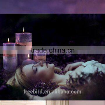 Lavender Scented Pillar Candle for Sale photo-4