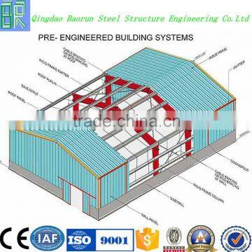 Prefabricated steel structure warehouse drawings for sale