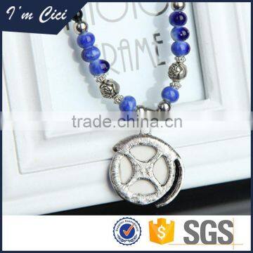 Good quality stainless steel jewelry ceramic energy jewelry necklace CC-S093