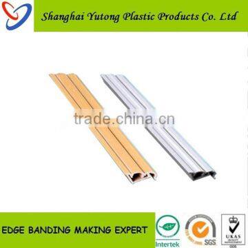 popular good quality plastic furniture table edge banding T profiles