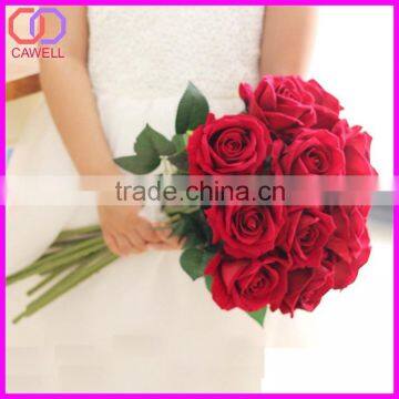 Romantic pink artificial wild flower rose for wedding