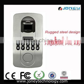 All-in-one fingerprint lock with biometric technology open by fingerprint, PIN or Key Verification