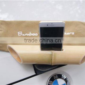 Speaker Manufacturer Mobile Phone Wireless Bamboo Speaker photo-3