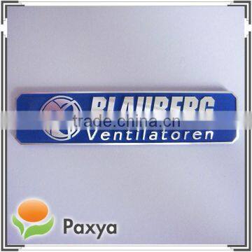 Aluminum metal sticker for trademark