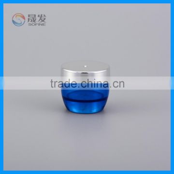 Clear plating cap small cosmetic jar