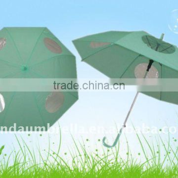 promotional 21"x8k transparent POE/EVA umbrella