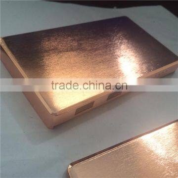 custom made three-dimensional box in copper brass plating Metal solid box