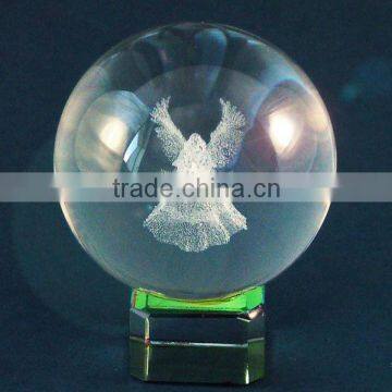 Bright in color crystal globe