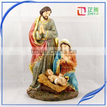 Hotsale polyresin holy family religious figurines craft