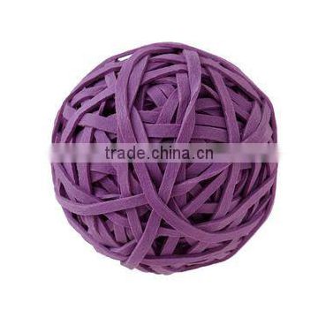 75 Gram Purple Rubber Band Ball, Elastic Band Ball For Hair