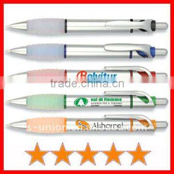 Promotional plastic retractable ballpoint pen (B0376)