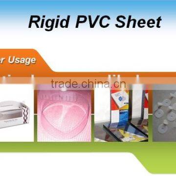 collar insert use clear PVC rigid sheet no bluish