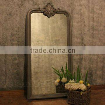 Large Decorative Wall Mirror With Antique Silver Leaf Finish - Joline Series
