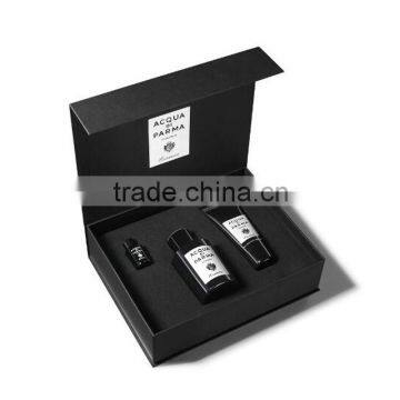 Luxury black Cosmetic paper box with magnet closure