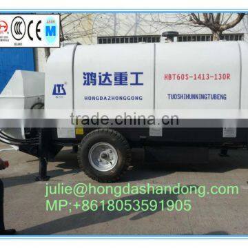 SHANDONG HONGDA Trailer Concrete Pump Diesel HBT60S1816-145R