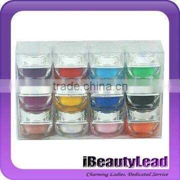 Nail art uv gel colorful nail art uv gel UV solid gel with 12 different colors