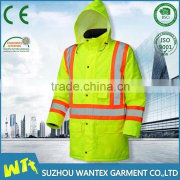 wholesale winter safety clothing waterproof police reflective jacket