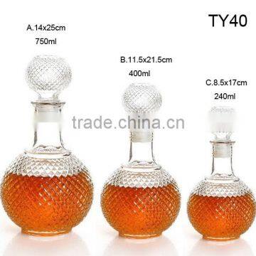 750ml Glass Vodka Bottle With Glass Cork photo-2