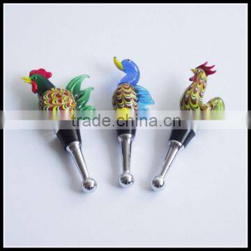 animal wine stopper,glass wine stopper,gift wine stopper