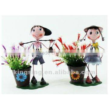 flower pot garden decoration metal crafts