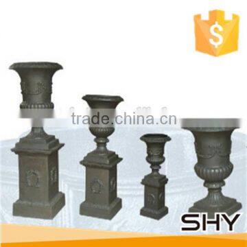 ancient style metal flower pot for garden decoration