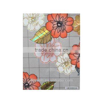 Newest Hot Sales Transparent Crystal Page Tablecloth With Floral Pattern Vinyl Straight/lace Edge photo-4