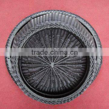 Pet Furniture All Weather Use Round Wicker Luxury Cat Bed For Sale photo-5