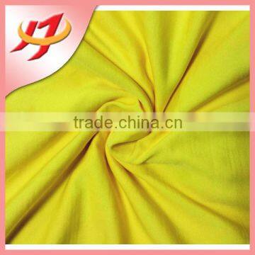 High quality solid yellow color 4 way stretch knitting lycra spandex fabric