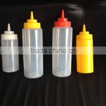 Honey Plastic Squeeze Sauce Bottle Chili Oil with Nozzle Flip Top Cap