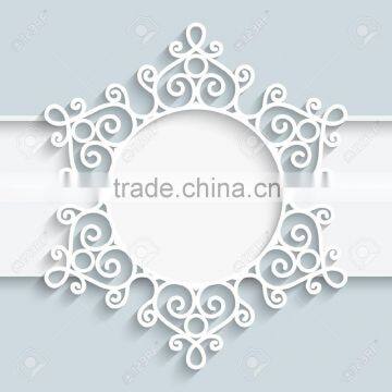 Paper Photo Frame With Cutout Paper Lace photo-2