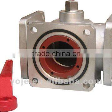 Aluminum Three way ball valve