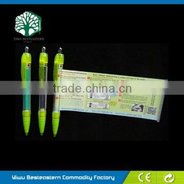 Custom Made Banner Pen, Fly Ball Pen, Slogan Ball Pen