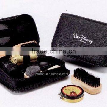 Pu case Deluxe Shoe Shine Kit,8-in-one