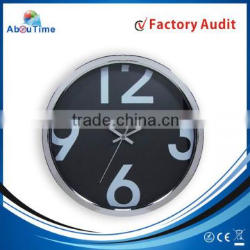 14 inch plating plastic wall clock