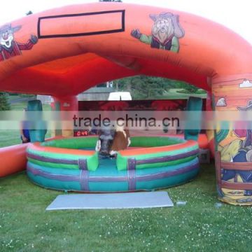 machinery bull games inflatable mechanical bull with tent for sale