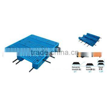 single faced Bottom price non-toxic iron-free 4 way entry plastic pallet for hand truck