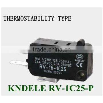 snap action micro switches heat-resistant 250v 16A RV-1C25-P