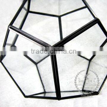 20*20*17cm Geometric 12 Face Cutting Glass Terrarium Flower Arrangement Air Plant Planter Greenhouse Home Decoration 0100019