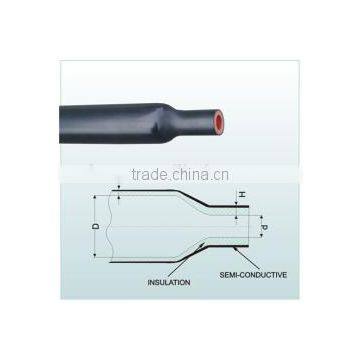 Semi-conducting/insulation double layer heat-shrinkable tubing